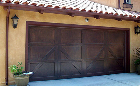 Unique Carriage House Door with LC-599 Windows